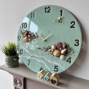 ساعت رزینی فیروزه ای