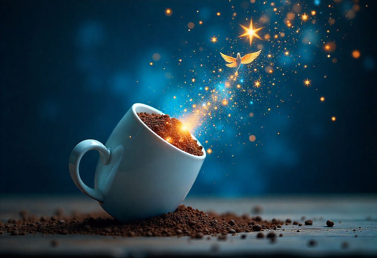 غاز در فال قهوه