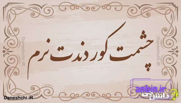 چشمت کور دندت نرم