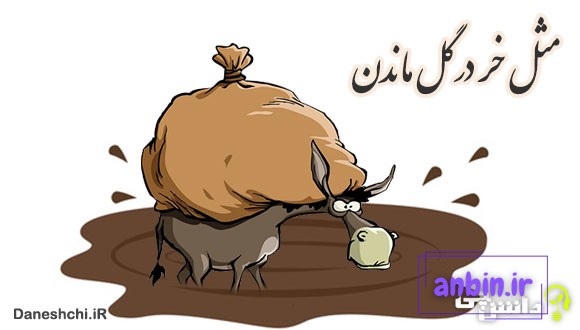 مثل خر در گل ماندن