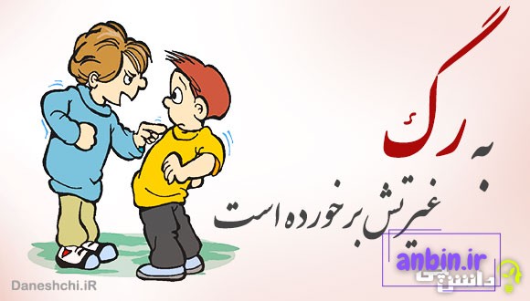 به رگ غیرتش برخورده است 