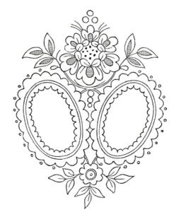 طرح گلدوزی گل