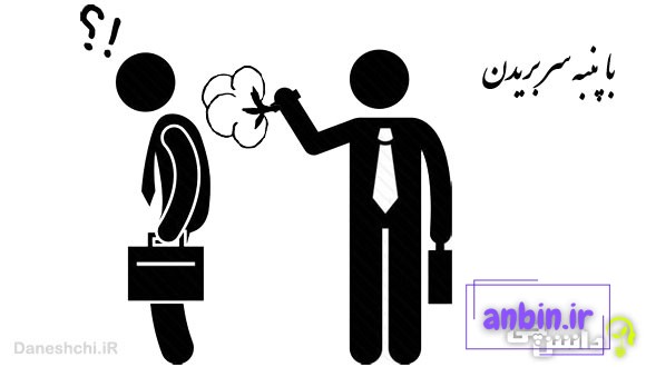 با پنبه سر بریدن