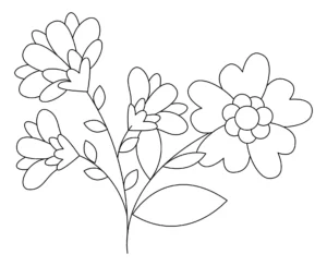 طرح رایگان گلدوزی گل