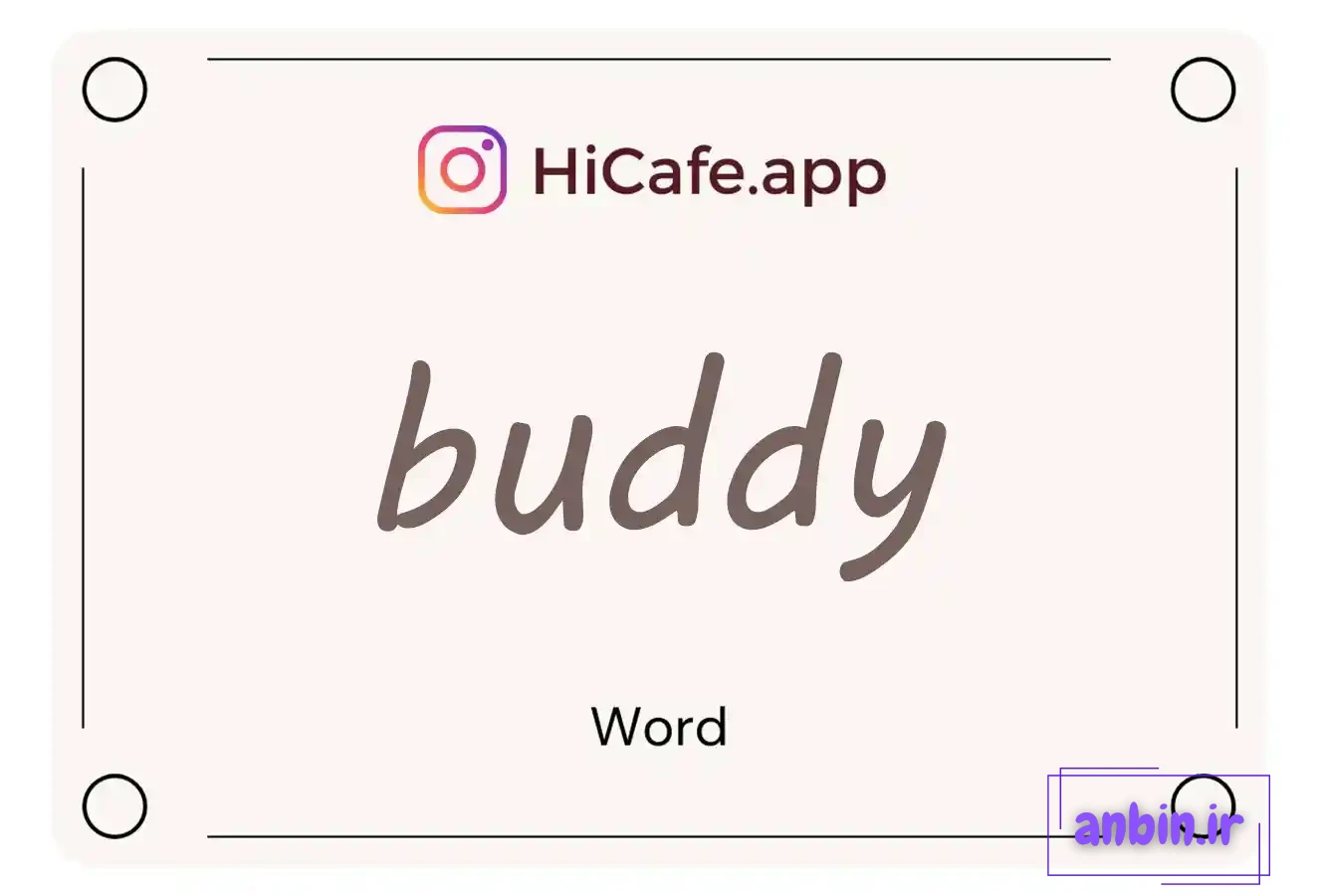 Meaning and usage of buddy word