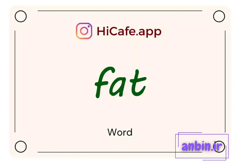 Meaning and usage of fat word
