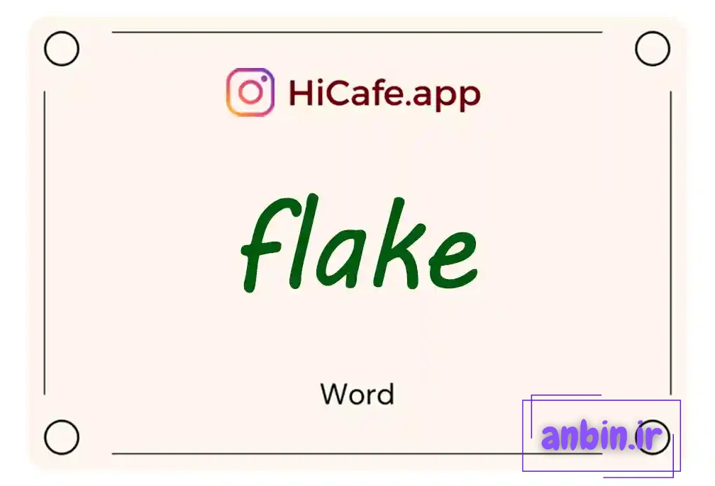 Meaning and usage of flake word