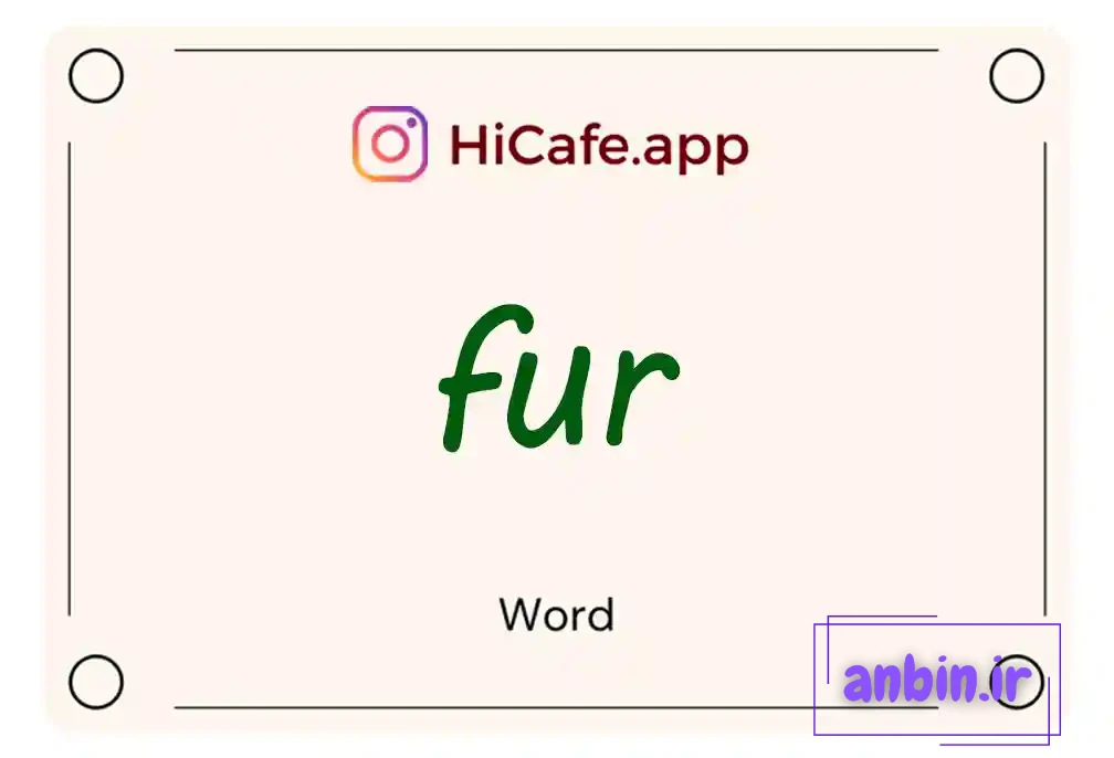 Meaning and usage of fur word