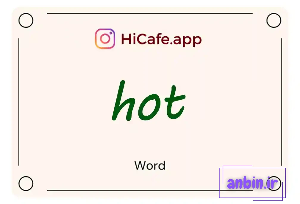 Meaning and usage of hot word