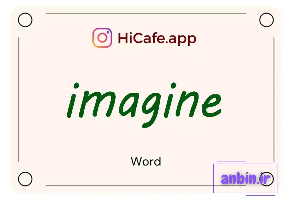 Meaning and usage of imagine word