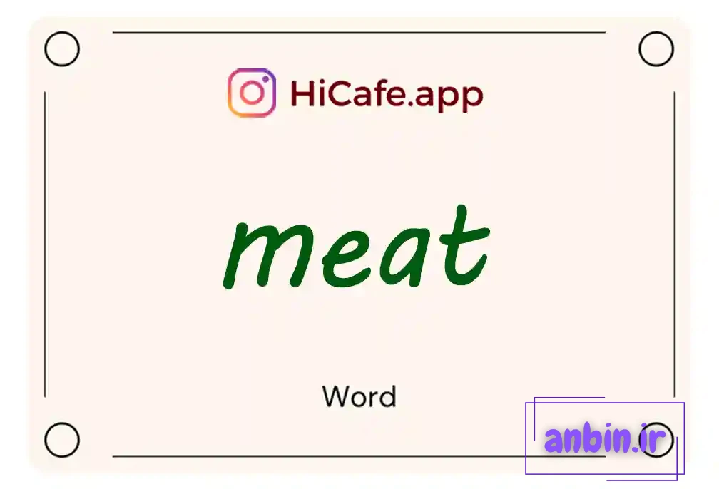 Meaning and usage of meat word