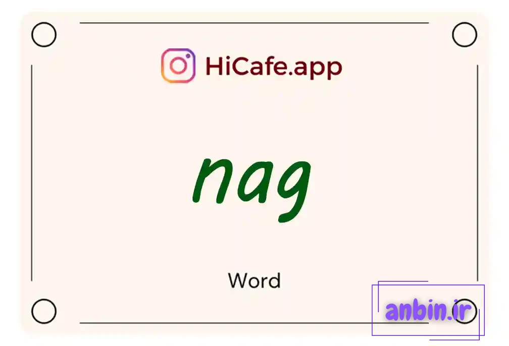 Meaning and usage of nag word