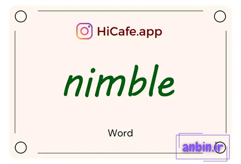 Meaning and usage of nimble word