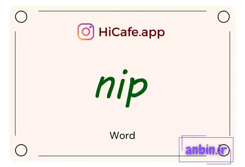 Meaning and usage of nip word