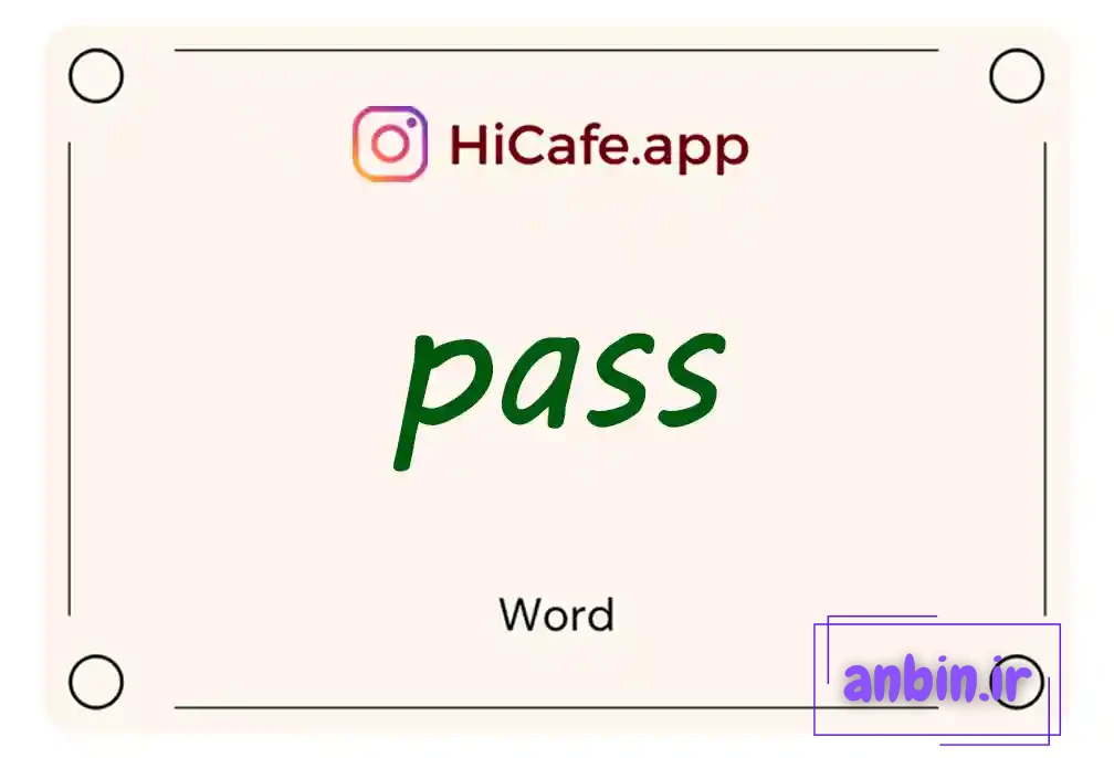 Meaning and usage of pass word