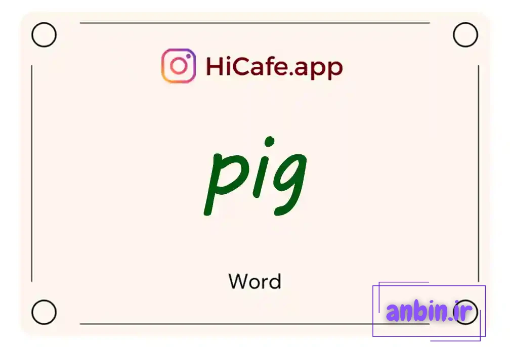 Meaning and usage of pig word