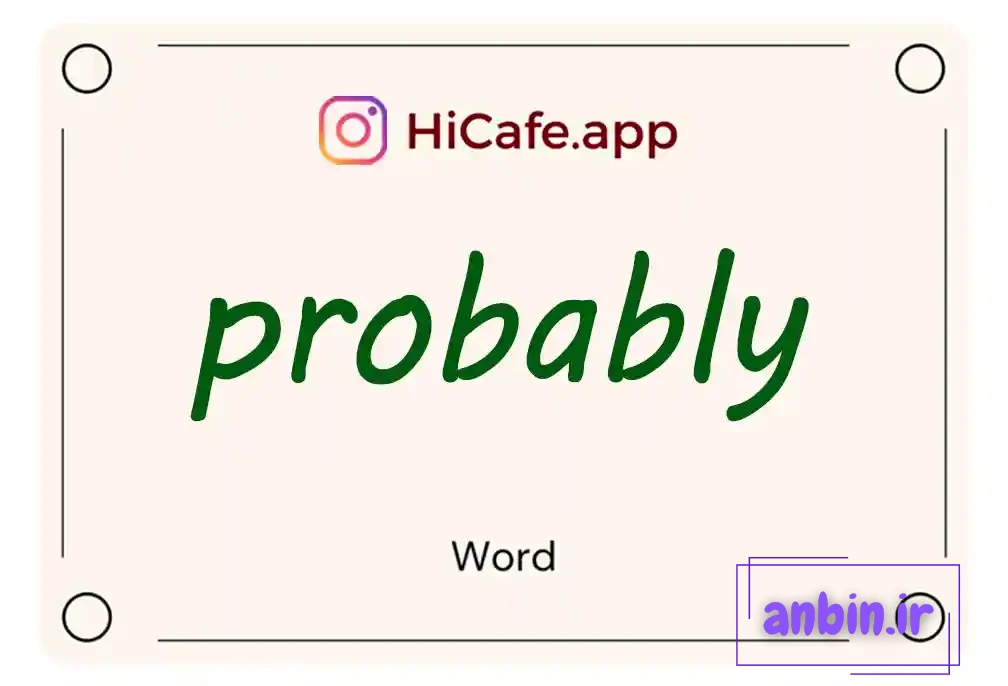 Meaning and usage of probably word