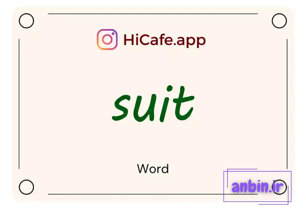 Meaning and usage of suit word