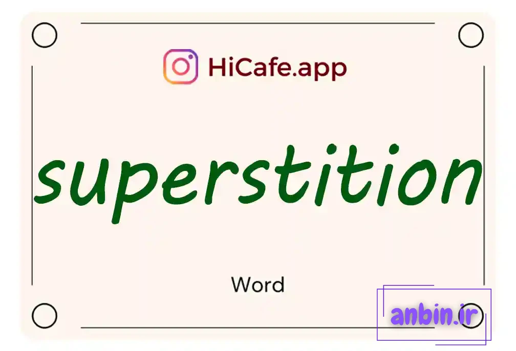 Meaning and usage of superstition word