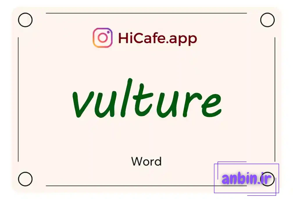 Meaning and usage of vulture word