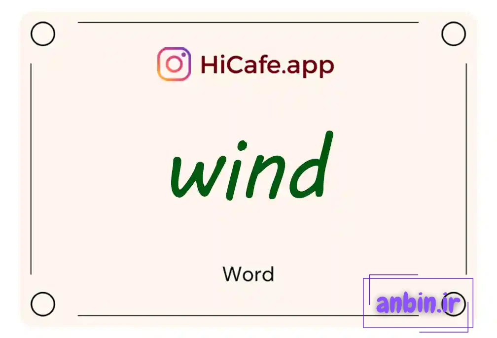 Meaning and usage of wind word