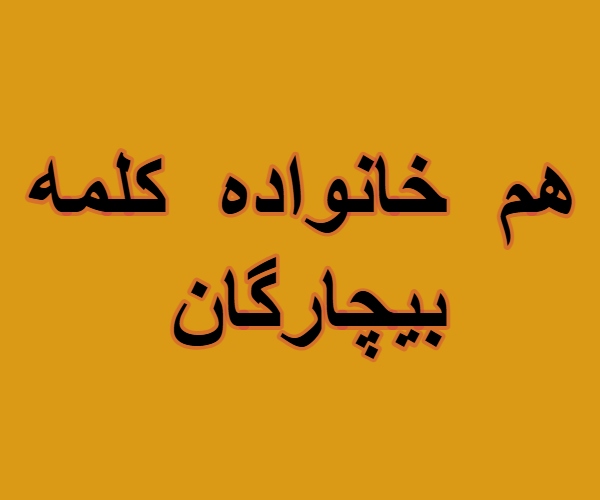 هم خانواده کلمه بیچارگان