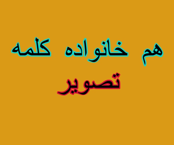 هم خانواده کلمه تصویر