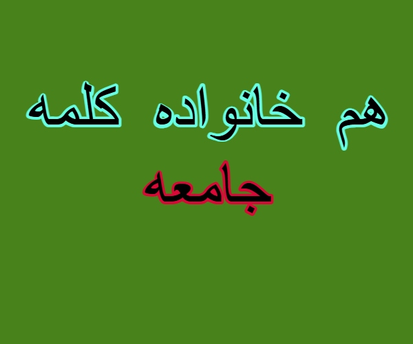 هم خانواده کلمه جامعه