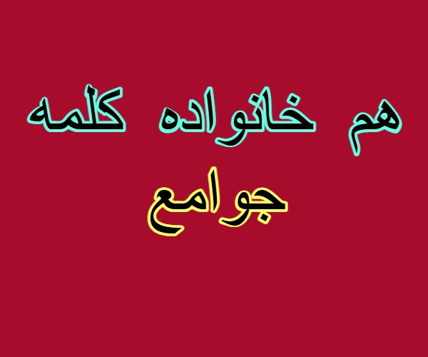 هم خانواده کلمه جوامع