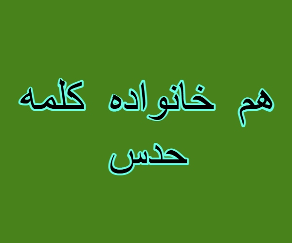 هم خانواده کلمه حدس