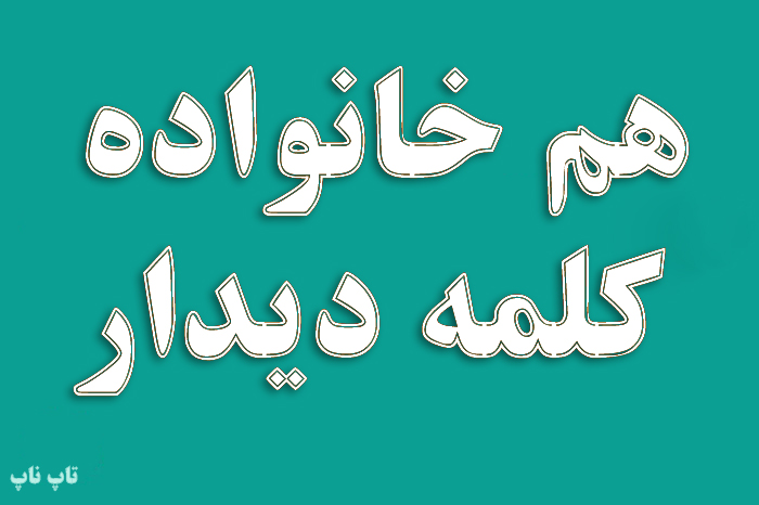 هم خانواده کلمه دیدار + معنی و مترادف کلمه دیدار