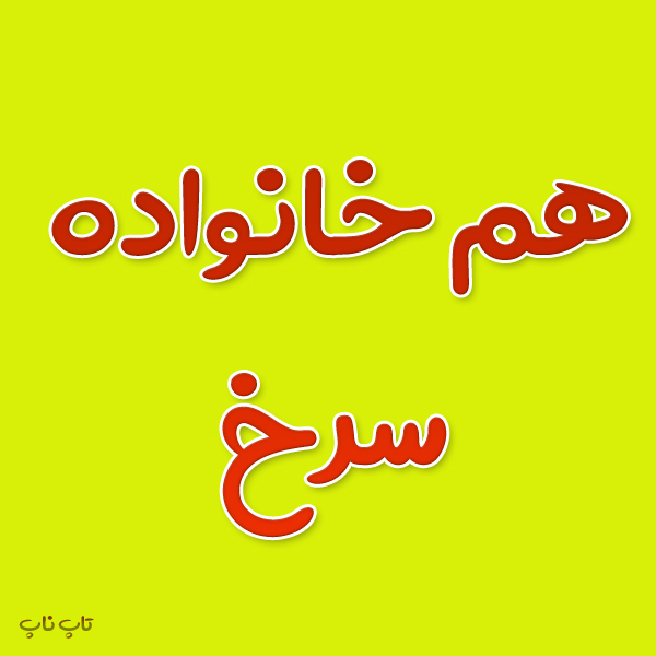 هم خانواده کلمه سرخ + معانی و مترادف کلمه سرخ
