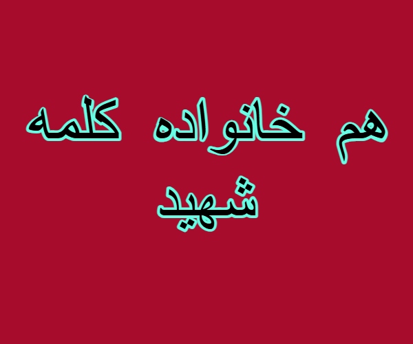 هم خانواده کلمه شهید
