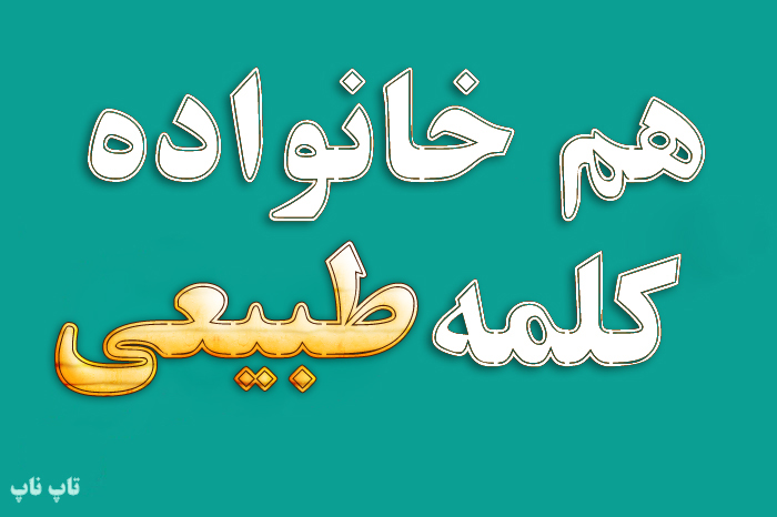 هم خانواده کلمه طبیعی + مترادف و معنی کلمه طبیعی