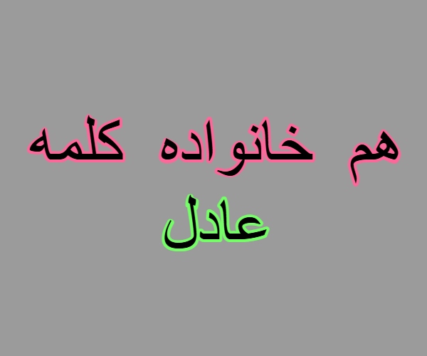 هم خانواده کلمه عادل + معنی ، مترادف و متضاد کلمه عادل