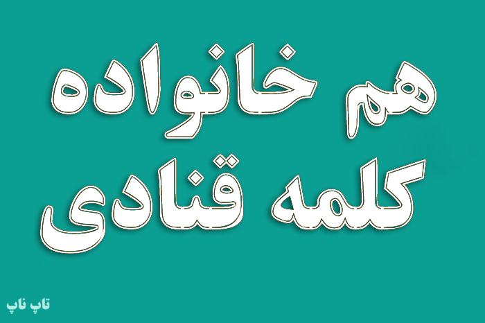 هم خانواده کلمه قنادی + مترادف و معانی کلمه قنادی