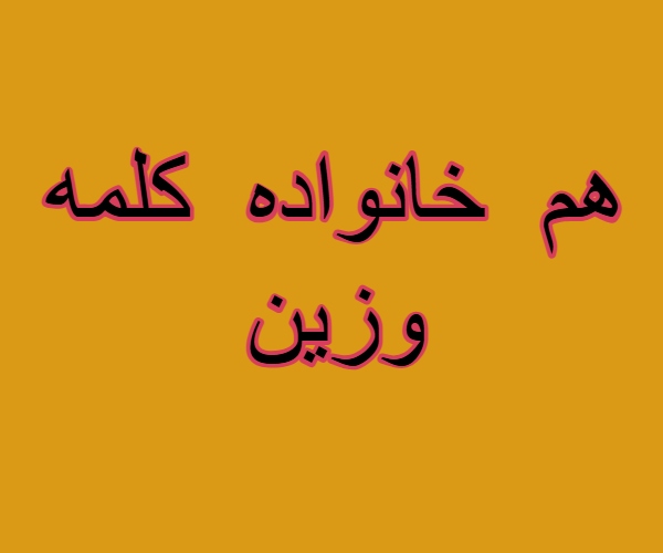 هم خانواده کلمه وزین + مترداف و متضاد واژه وزین