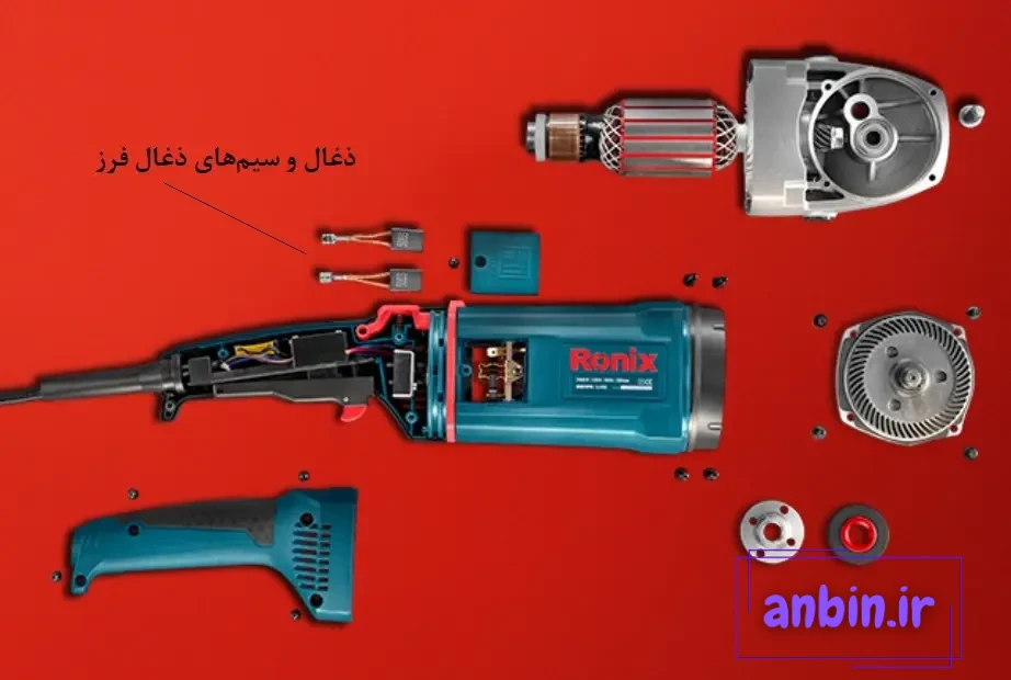 ذغال در فرز سنگ‌بری ۳۲۲۰ رونیکس