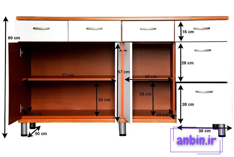سایز کابینت