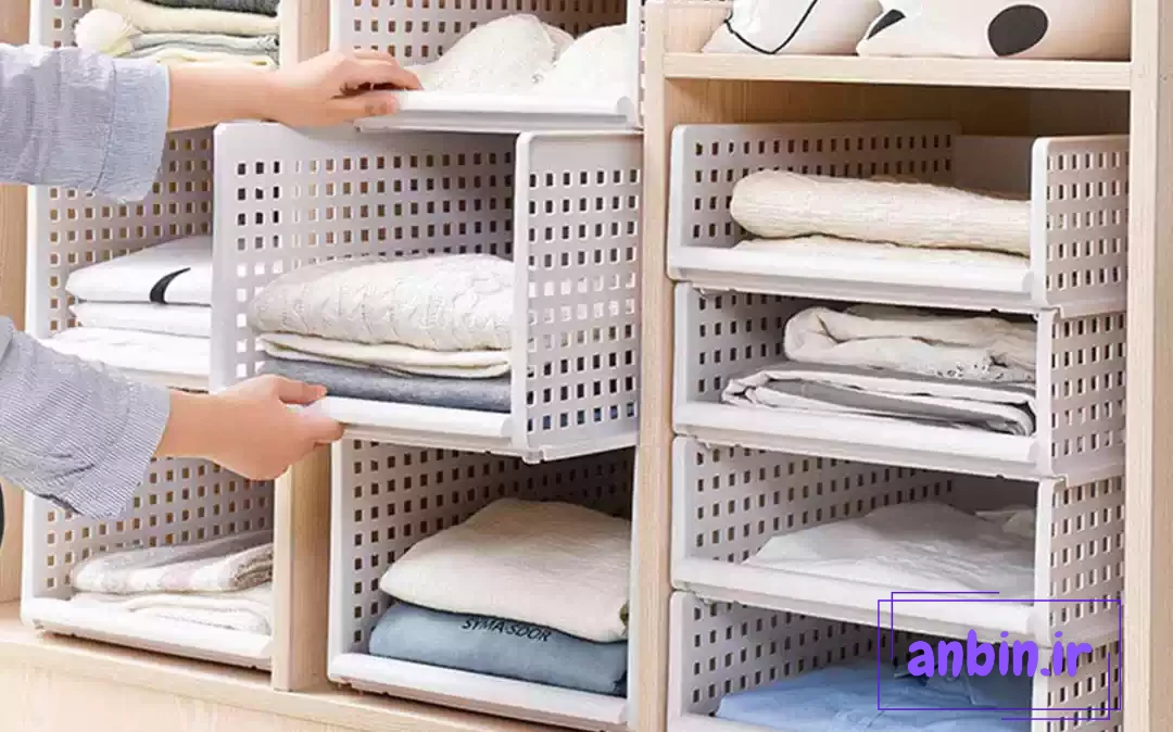 تصویری از تقسیم کننده داخل کمد دیواری و چیدمان داخل کمد دیواری