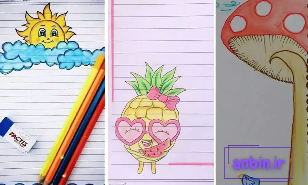 ۹۰ ایده تزیین دفتر مشق و املا با مداد رنگی در طرح&zwnj; های جدید ۱۴۰۳ - سوییتی  بلاگ