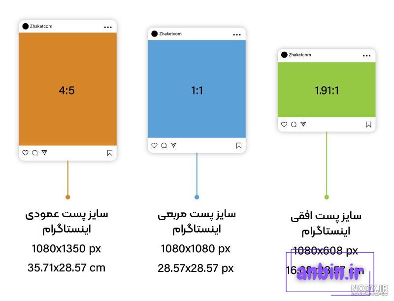 سایز جدید پست اینستاگرام ، راهنمای کامل آپدیت 2025 - تک میز